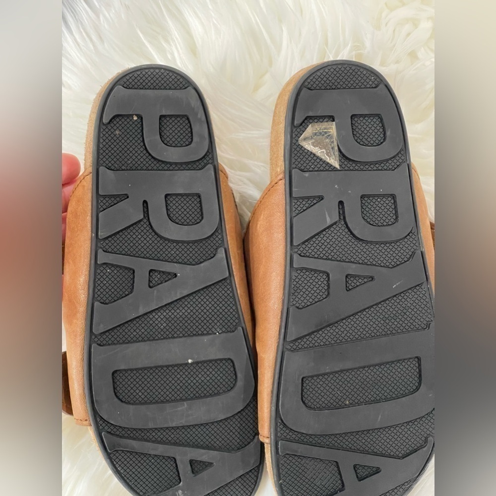 Ecru Suede Double Buckle Slide Sandal - Picture 10 of 14